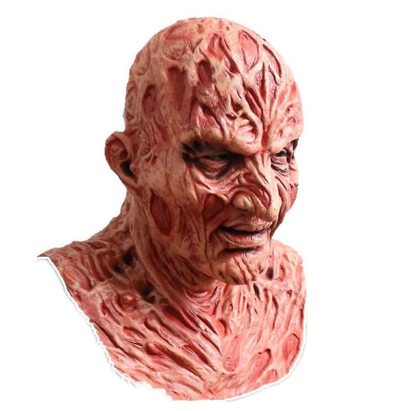 Freddy Krueger Latex Mask Carnival Halloween Realistisk Voksen Del