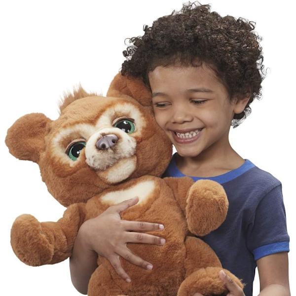 Interaktiv kosebamse Cubby, den nysgjerrige flerfargede bjørnen