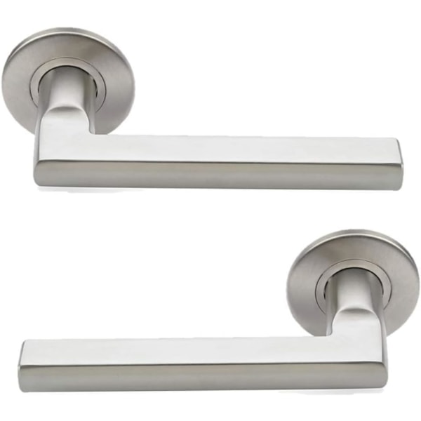 Brushed 304 stainless steel hollow tube door handle Bedroom door