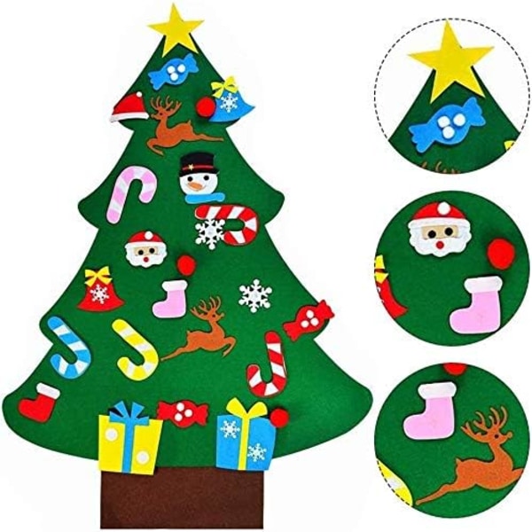 Känn julstämningen med en DIY-julgran i filt