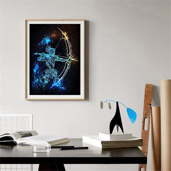 5D Diamantmalerisett Sagittarius Konstellasjoner DIY Full Roun