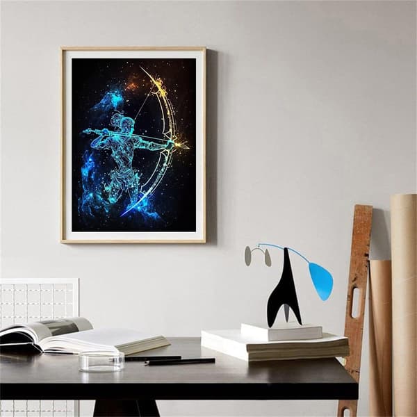 5D Diamantmålningssatser Skytten Konstellationer DIY Full Roun