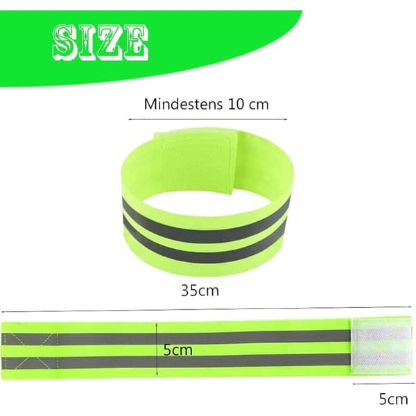 Reflekterende armbånd, 10 stk. reflekterende armbånd