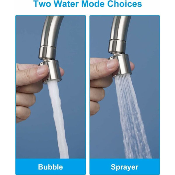 Köksblandare Bubbler Filter 2 lägen Vattenbesparande Adapter