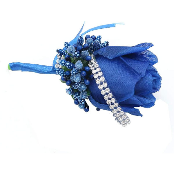 2 kpl Tekokukka Miesten Boutonniere Käsintehty Silkki Ruusu Miesten Cor