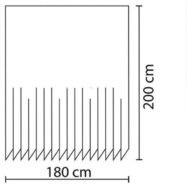Duschdraperi 180x200 cm Originaltyg Polyester Hög Kvalitet