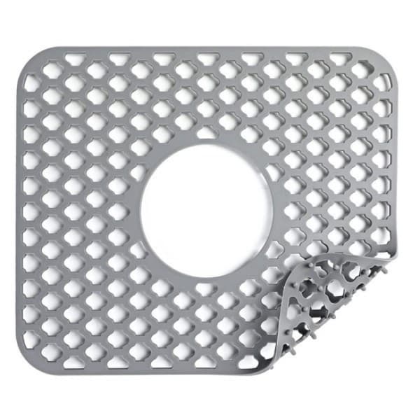 Silikonmatte for vask 34,5x29,5cm - Sentrert hull