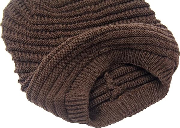 Kaffekvinnor Kabelmössa Slouchy Stickad Mössor Skalle Mössa