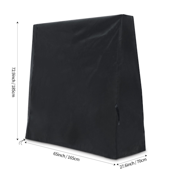 165x70x185cm Beskyttende Deksel for Ping Pong Bord 210D Oxford Bla