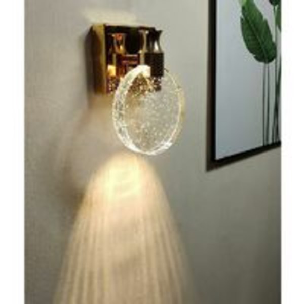 Krystallvegglampe, luksuriøs nordisk stil innendørs vegglampe, Creat