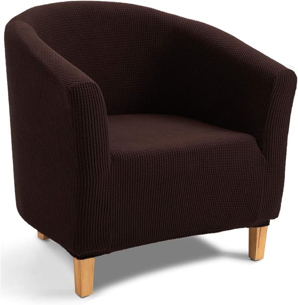 Kaffe-farvet, jacquard sofabetræk, badekarstolbetræk, tilbagetræk