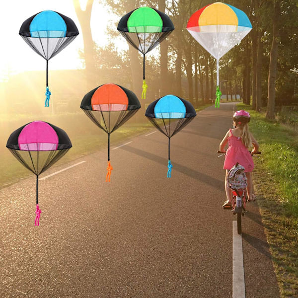 10 st Parachute Toy, Hand Throwing Parachute Toy Set, Outdoor To