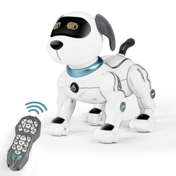 1pc Remote Control Robot Dog Toy Remote Control Stunt Dog Robot T