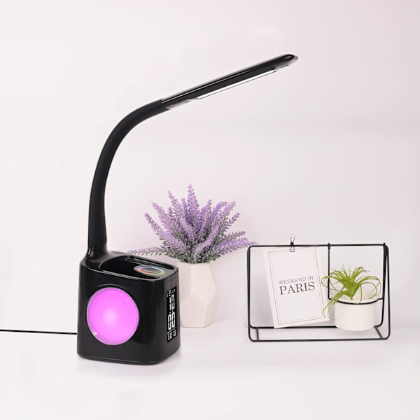 LED-skrivebordslampe, børns skrivebordslampe med RGB-farve natlys, d
