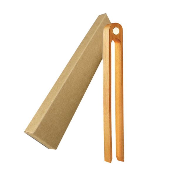 Bambus magnetisk baketang: 22cm kjøkkenbrødtang i tre |