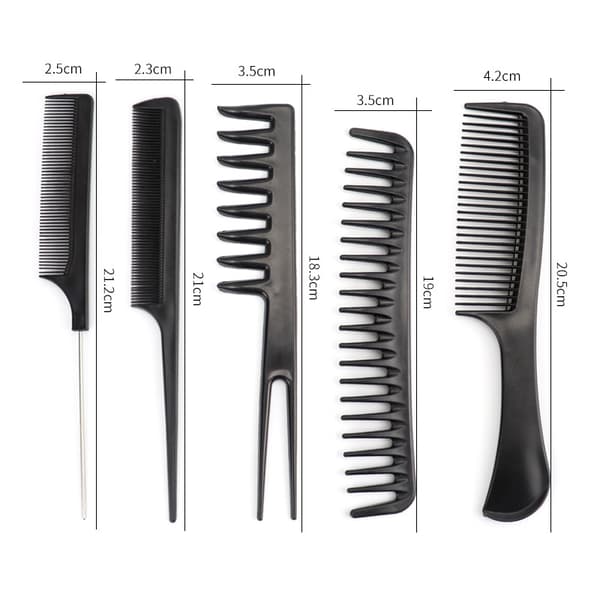 Styling Comb Set - 10 Professionella Hårkammar i Kolfiber för Salongsbruk
