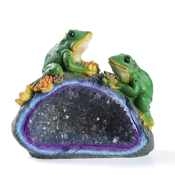 Dekorative dyr til have frø sol lys statue dyr