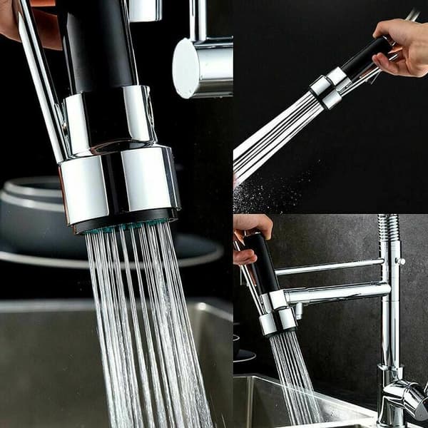 Douchette de robinet de cuisine en laiton, douchette d'évier de cuisine rétractable