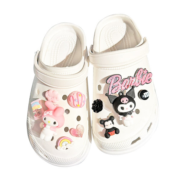 11 stk. par Ledi Rabbit skotilbehør til Croc Charms til Tee