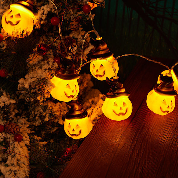 LED-kurpitsajouluvalot Halloweeniin, koriste-esineet, kurpitsat