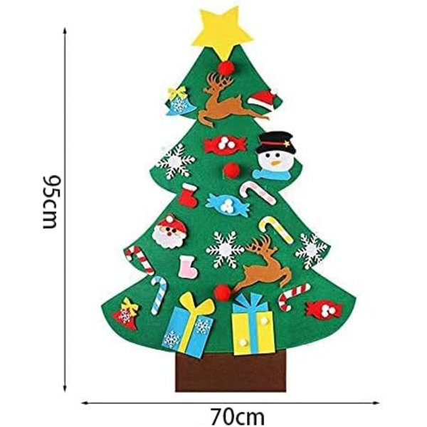 Känn julstämningen med en DIY-julgran i filt