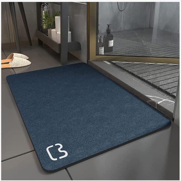 Sklisikker badematte superabsorberende diatomitt baderomsmatte mikrofib