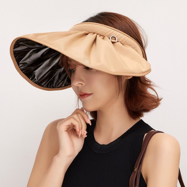 Naisten visiiri, UV-suojattu cap, leveälierinen rantahattu, aurinkosuoja