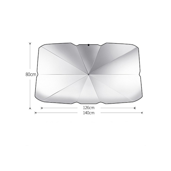 1kpl 140 * 80CM Auton Etuikkunan Aurinkosuoja, Kätevä Taitettava