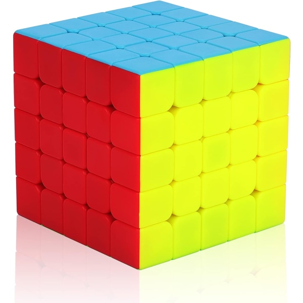 Speed ​​Magic Cube 5x5, Klistremerkefri 5x5x5 Speed ​​Magic Cube Puzz