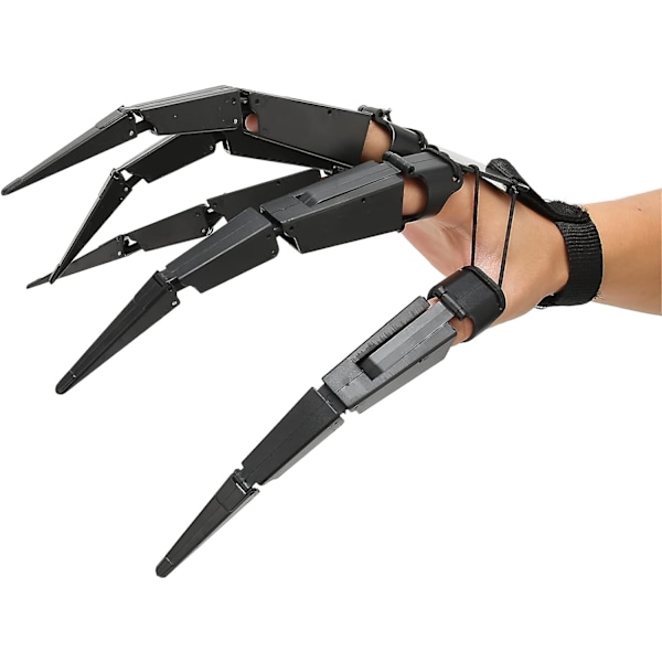 Halloween leddfingerutvidelser, 3D-trykte skumle skjelett Ha
