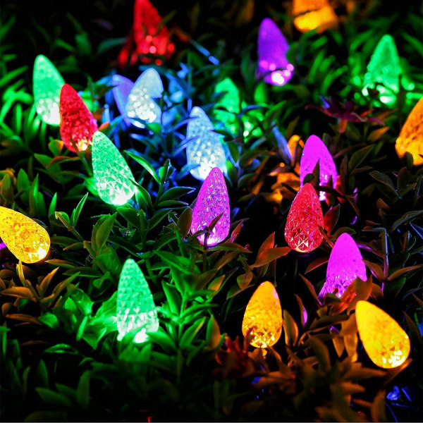 Paristokäyttöiset LED-valosarjat, 50 LED-mansikaa koristeelliset