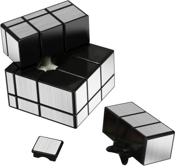 Spejlterning 3x3x3 Speed Cube-Sølv Magic Cube Puslespil Legetøj Cube G