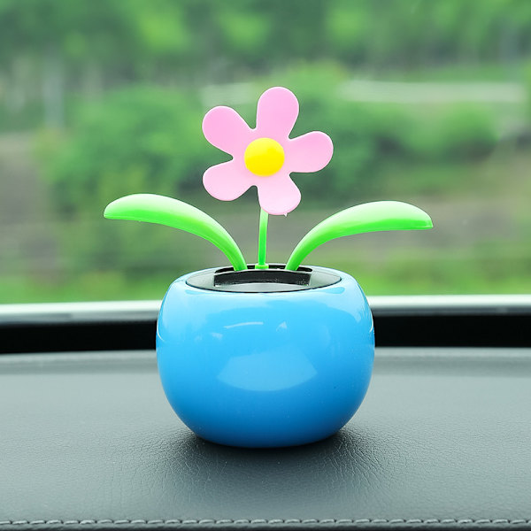 Solcells-dansande blomma, 3 st plast solcells-dansande blommor som skakar