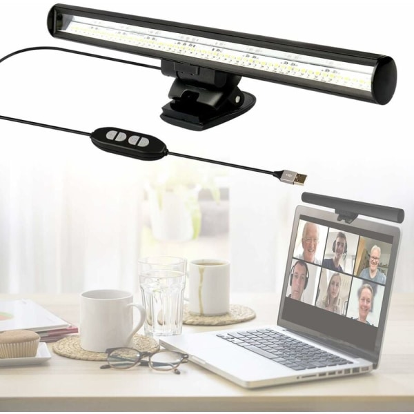 LED-lampa för bärbar dator, bärbar datorlampa för videokonferenser, skrivbordslampa, USB