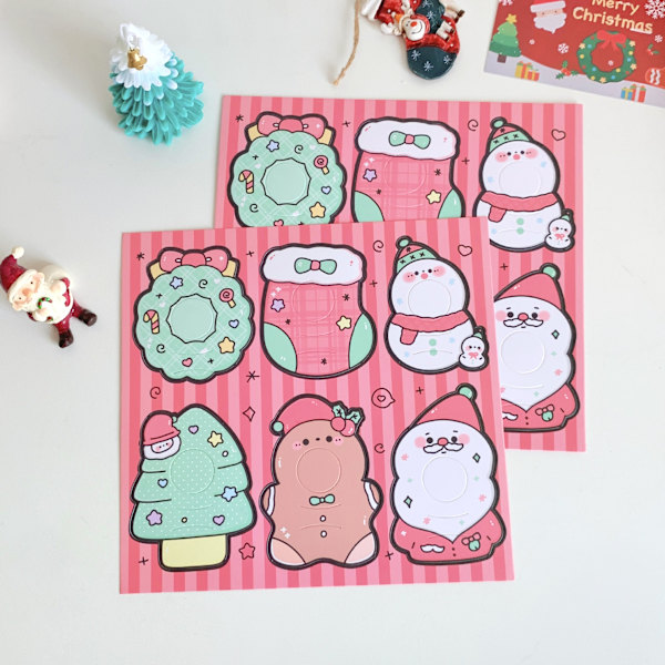 24. toukokuuta, Cartoon Christmas Day Lollipop pahvi siunaus teksti Gr