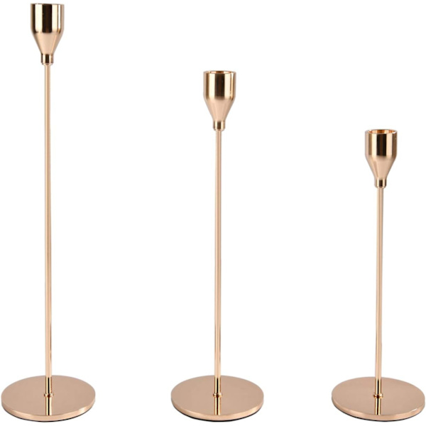 Kynttilänjalat 3 kpl Eri Kokoa, 33/28/24cm Kynttilänjalka