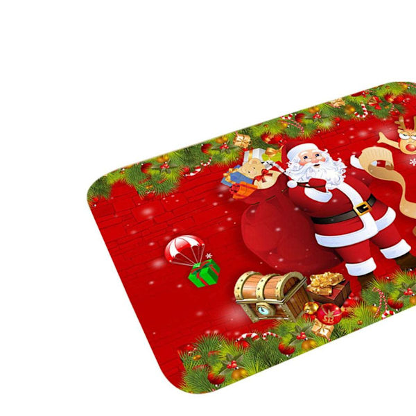 (50x80cm) Sklisikker Jul Dekorativ Matte Teppe Dørmatte Velkommen