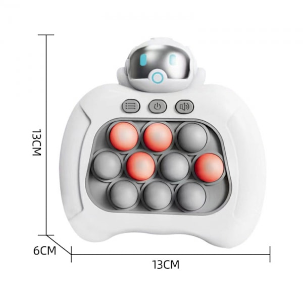 Astronaut Pop It-spel - Pop It Pro Light Up-spel Snabb tryck Fidg