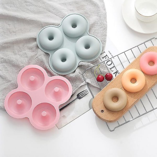 Silikone Donut Bageform 4 Hulrum Doughnut Maker Form Silikone