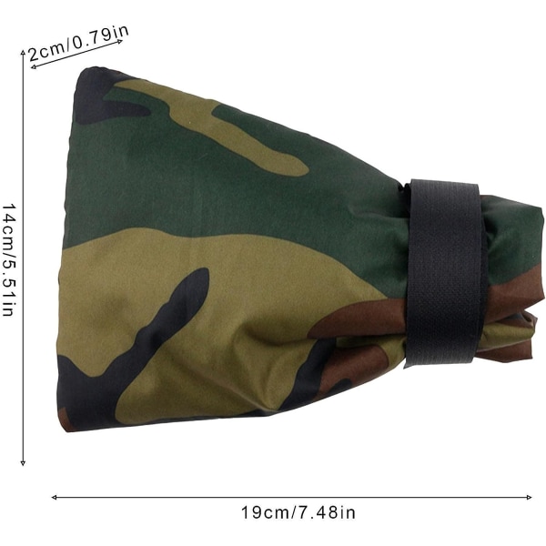 3 stk. Jungle Camouflage vandhaneovertræk 210D Oxford stof A