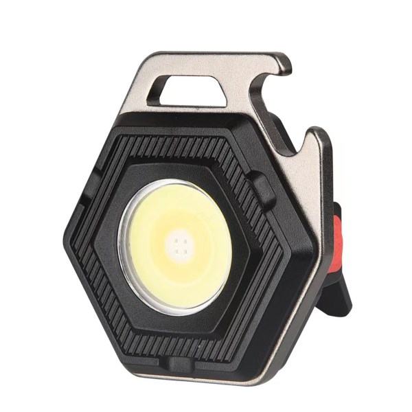 Mini bærbar arbejdslampe, USB genopladelig inspektionslampe, nøglec