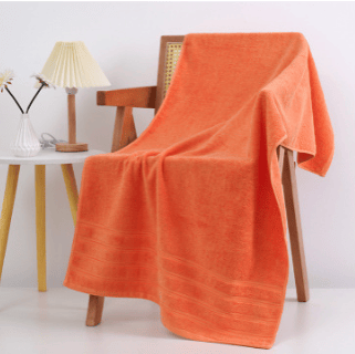 70cm*140cm, orange, håndklæde og badehåndklæde, tyk bomuld, absorberende