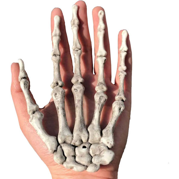 Halloween-luurankokädet - Realistisen kokoiset leikatut muoviset luurankokädet