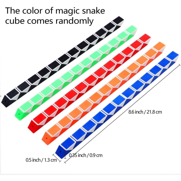 24st Magic Snake Puzzle Cube Magic Snake Twist pedagogiska leksaker