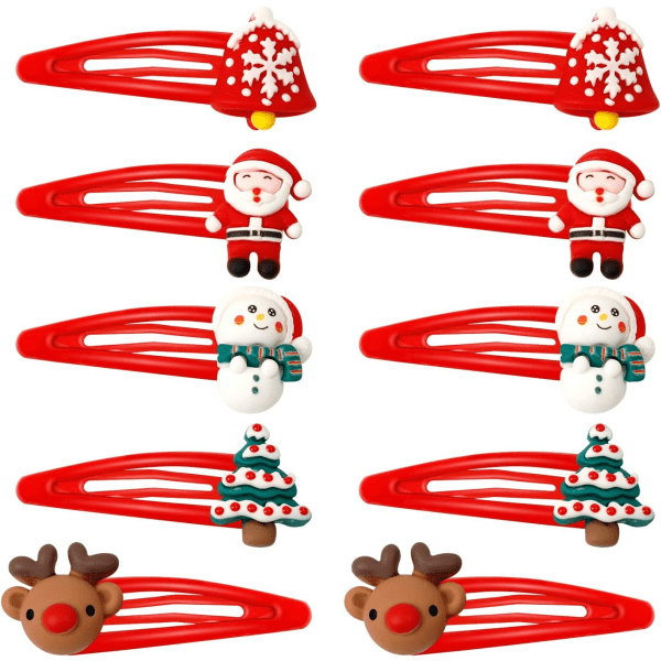 10-pack jul accessoarer, 5 cm jul hår accessoarer, F