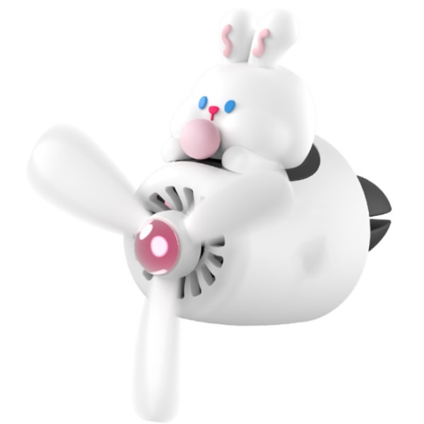 Bubbelblåsande kaninmodell, gratis 2 aromaterapitabletter, billuft