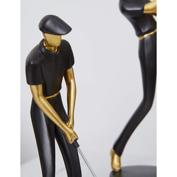 Amoy-Art Golfer Staty Figurine Golf Skulptur Dekor Modern Inter