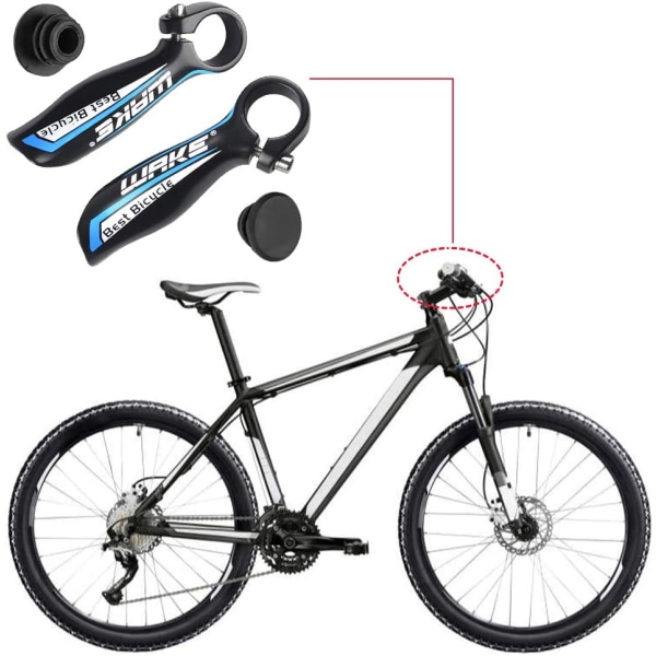 Styrehåndtak for terrengsykkel, sikkerhetsgrep for styreende, 22,2 MM MTB Cyc