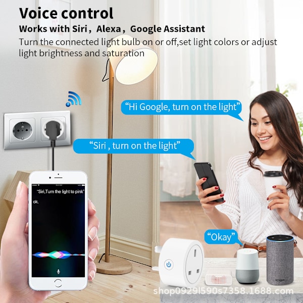 WiFi Smart Plug, Classic 1-pakning, hvit