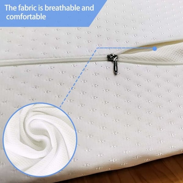 Halvmåne Pude, Halv Cylinder Fodskammel, Memory Foam Fodstøtte